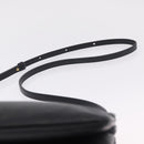 CELINE trio Shoulder Bag Leather Black Gold Auth 208418A-8