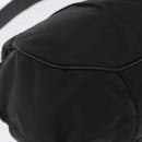 PRADA Shoulder Bag Nylon Black Silver Auth 208419V-12