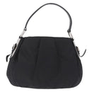 PRADA Shoulder Bag Nylon Black Silver Auth 208419V-3