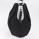 PRADA Shoulder Bag Nylon Black Silver Auth 208419V-4