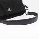 PRADA Shoulder Bag Nylon Black Silver Auth 208419V-7