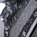 Salvatore Ferragamo Chain Tote Bag Nylon Black Gold Auth 208420-19