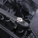 Salvatore Ferragamo Chain Tote Bag Nylon Black Gold Auth 208420-24