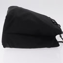 Salvatore Ferragamo Chain Tote Bag Nylon Black Gold Auth 208420-4