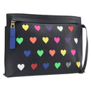 LOEWE Shoulder Bag Leather Black Gold Auth 208421A-1