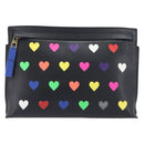 LOEWE Shoulder Bag Leather Black Gold Auth 208421A-2