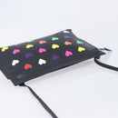 LOEWE Shoulder Bag Leather Black Gold Auth 208421A-6