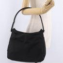 PRADA Shoulder Bag Nylon Black Auth 208422A-22