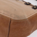 Miu Miu Hand Bag Leather Pink Gold Auth 208423-13