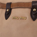 Miu Miu Hand Bag Leather Pink Gold Auth 208423-14