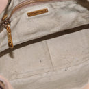 Miu Miu Hand Bag Leather Pink Gold Auth 208423-19
