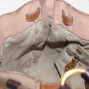 Miu Miu Hand Bag Leather Pink Gold Auth 208423-21