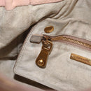 Miu Miu Hand Bag Leather Pink Gold Auth 208423-22