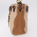 Miu Miu Hand Bag Leather Pink Gold Auth 208423-5