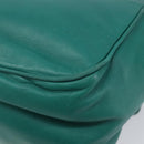 LOEWE Shoulder Bag Leather Green Gold Auth 208425-12