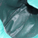 LOEWE Shoulder Bag Leather Green Gold Auth 208425-16