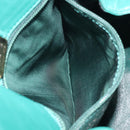 LOEWE Shoulder Bag Leather Green Gold Auth 208425-20