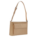 LOUIS VUITTON Monogram Mat Alston Shoulder Bag Beige M55127 LV Auth 208427V-1