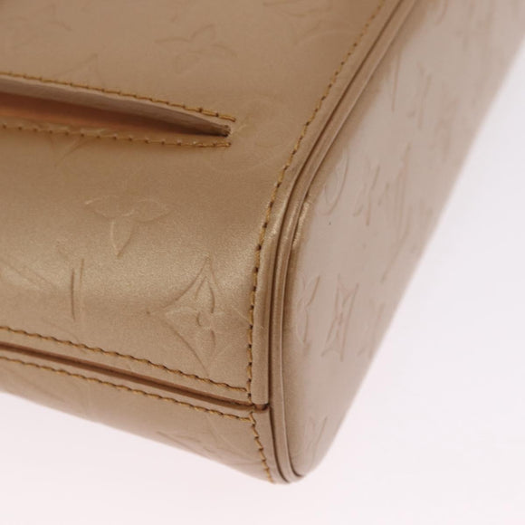 LOUIS VUITTON Monogram Mat Alston Shoulder Bag Beige M55127 LV Auth 208427V