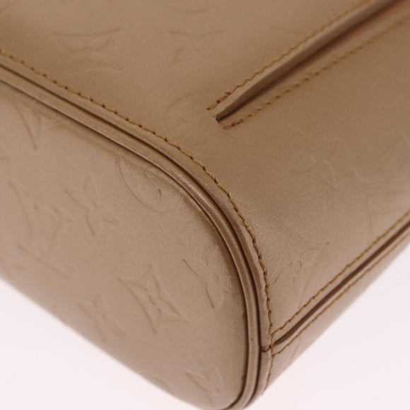 LOUIS VUITTON Monogram Mat Alston Shoulder Bag Beige M55127 LV Auth 208427V