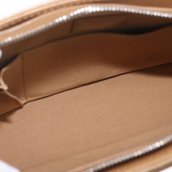 LOUIS VUITTON Monogram Mat Alston Shoulder Bag Beige M55127 LV Auth 208427V