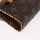 LOUIS VUITTON Monogram Pochette Florentine Waist bag M51855 LV Auth 208430A-12