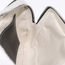 BURBERRY Body Bag Canvas Gray Silver Auth 208431A-21