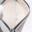 BURBERRY Body Bag Canvas Gray Silver Auth 208431A-24