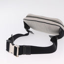 BURBERRY Body Bag Canvas Gray Silver Auth 208431A-8