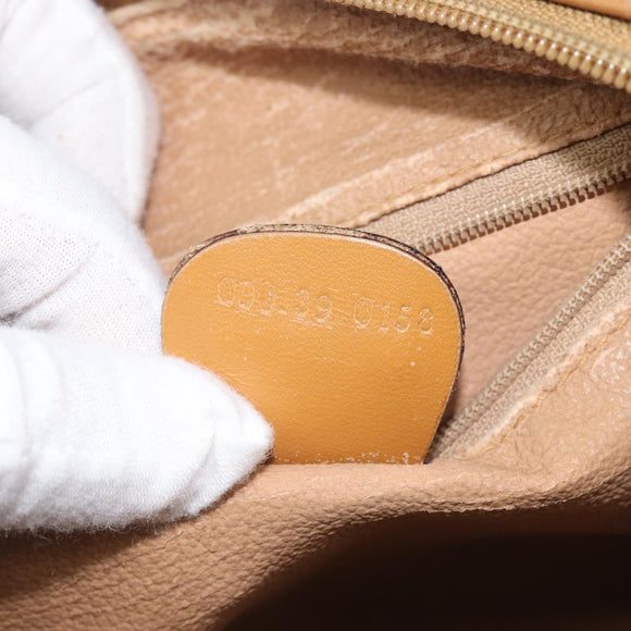 GUCCI Micro GG Supreme Boston Bag PVC Beige Gold 000 39 0158 Auth 208432