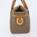 GUCCI Micro GG Supreme Boston Bag PVC Beige Gold 000 39 0158 Auth 208432-5