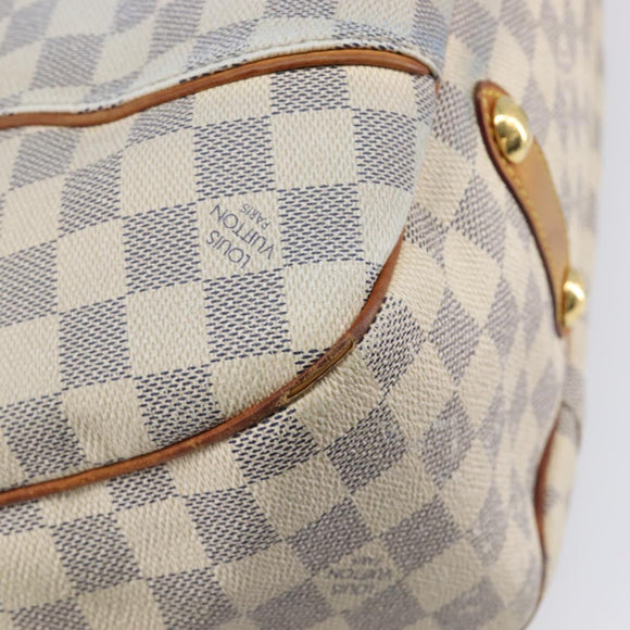 LOUIS VUITTON Damier Azur Galliera PM Shoulder Bag N55215 LV Auth 208435
