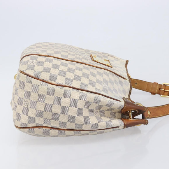 LOUIS VUITTON Damier Azur Galliera PM Shoulder Bag N55215 LV Auth 208435
