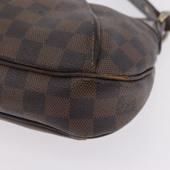 LOUIS VUITTON Damier Ebene Thames PM Shoulder Bag N48180 LV Auth 208436