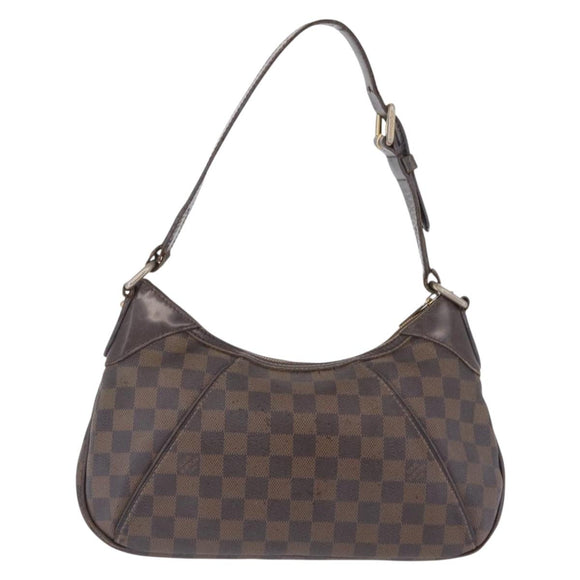 LOUIS VUITTON Damier Ebene Thames PM Shoulder Bag N48180 LV Auth 208436