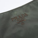 PRADA Chain Shoulder Bag Nylon Green Auth 208438A-14