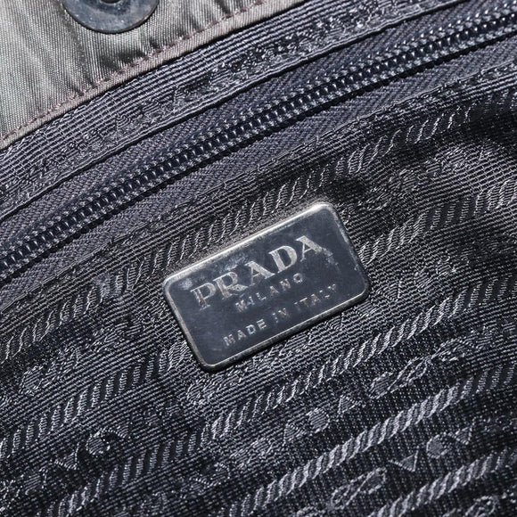 PRADA Chain Shoulder Bag Nylon Green Auth 208438A