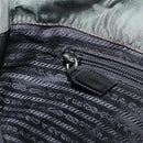 PRADA Chain Shoulder Bag Nylon Green Auth 208438A-19