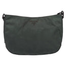 PRADA Chain Shoulder Bag Nylon Green Auth 208438A-2
