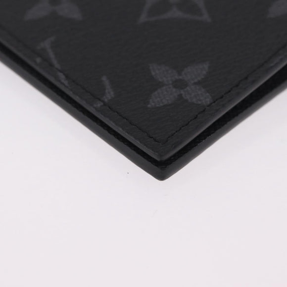LOUIS VUITTON Monogram Eclipse Couverture Passport Case M64501 LV Auth 208440V