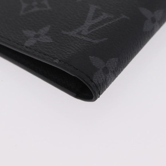 LOUIS VUITTON Monogram Eclipse Couverture Passport Case M64501 LV Auth 208440V