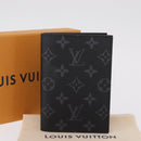 LOUIS VUITTON Monogram Eclipse Couverture Passport Case M64501 LV Auth 208440V-17