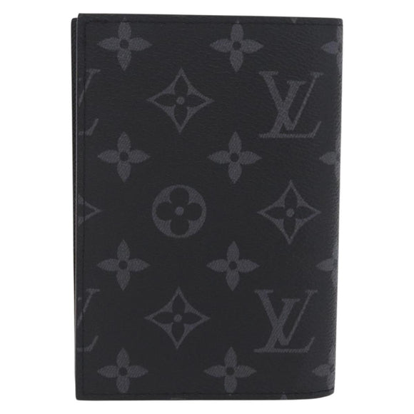 LOUIS VUITTON Monogram Eclipse Couverture Passport Case M64501 LV Auth 208440V