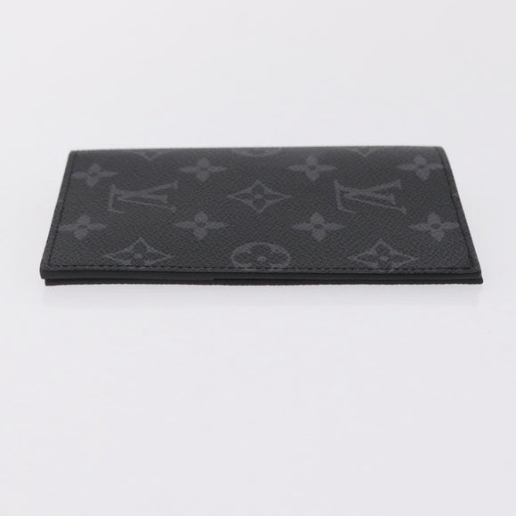 LOUIS VUITTON Monogram Eclipse Couverture Passport Case M64501 LV Auth 208440V