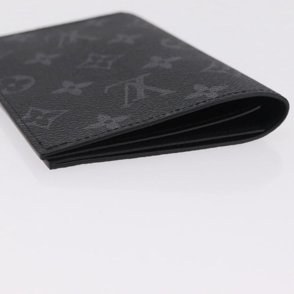 LOUIS VUITTON Monogram Eclipse Couverture Passport Case M64501 LV Auth 208440V