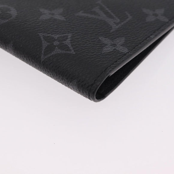 LOUIS VUITTON Monogram Eclipse Couverture Passport Case M64501 LV Auth 208440V