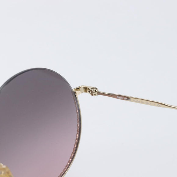 Miu Miu Sunglasses metal Silver Auth 208441
