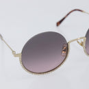 Miu Miu Sunglasses metal Silver Auth 208441-6