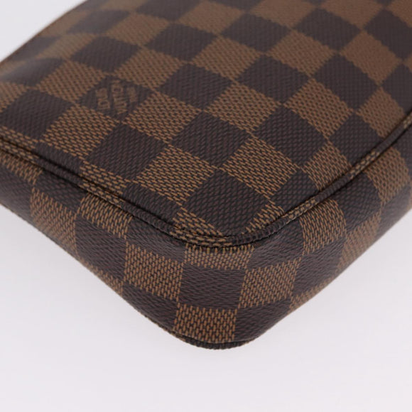 LOUIS VUITTON Damier Ebene Pochette Accessoires Pouch N41206 LV Auth 208443V