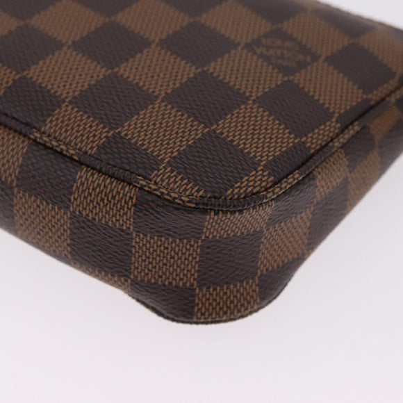 LOUIS VUITTON Damier Ebene Pochette Accessoires Pouch N41206 LV Auth 208443V